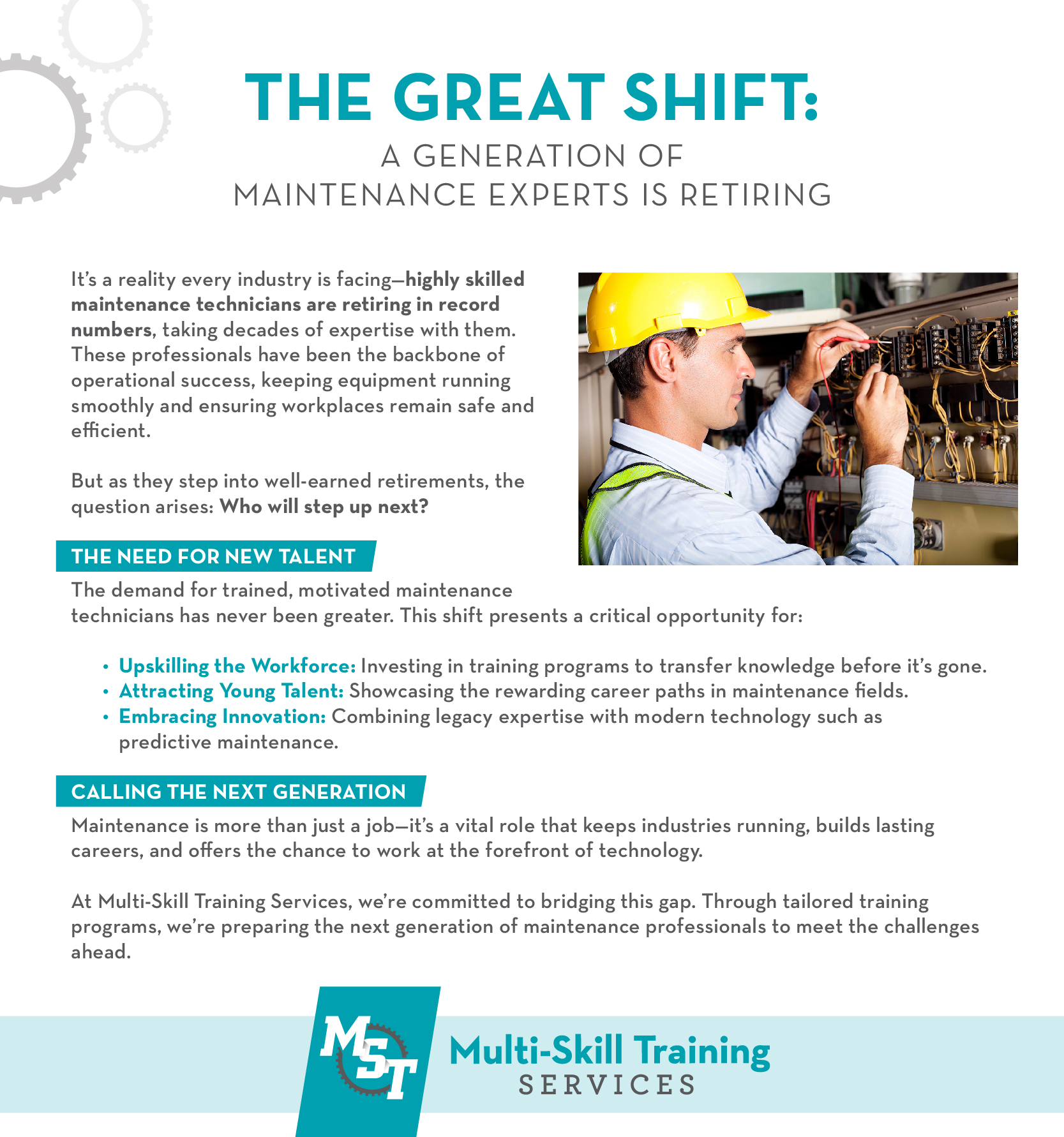 The Great Shift: A Generation of Maintenance Experts Is Retiring