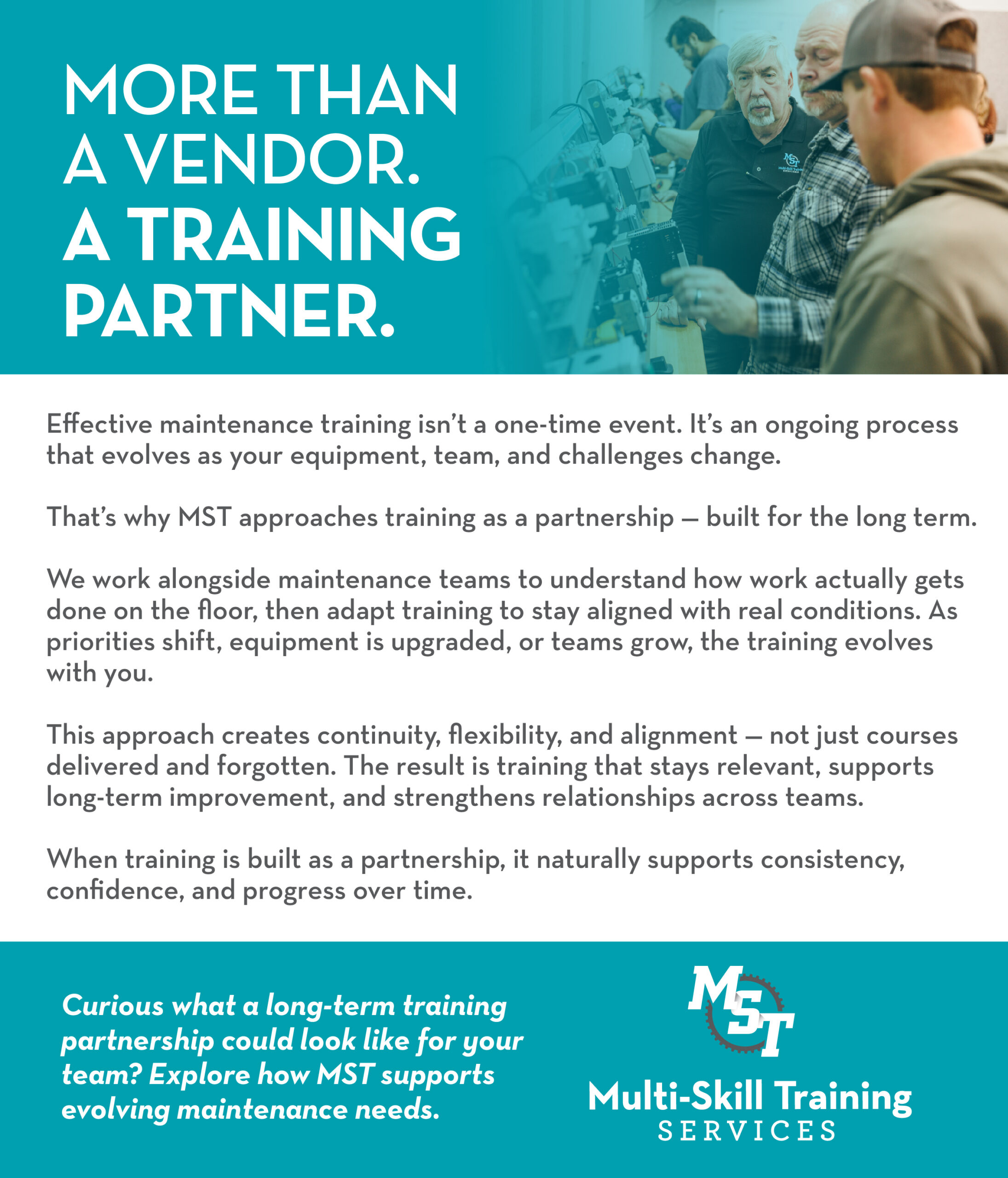 More Than a Vendor. A Training Partner.